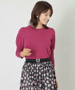 【SALE/36%OFF】TO BE CHIC 【L】【サイトリニューアル記念】【WEB限定カラー】レーヨンポリエステル パフスリーブニット サンヨー エルサイ...