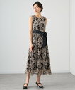ANAYI フローラルエンブロイダリー ワンピース アナイ ワンピース・ドレス ドレス ベージュ ブラック グリーン【送料無料】