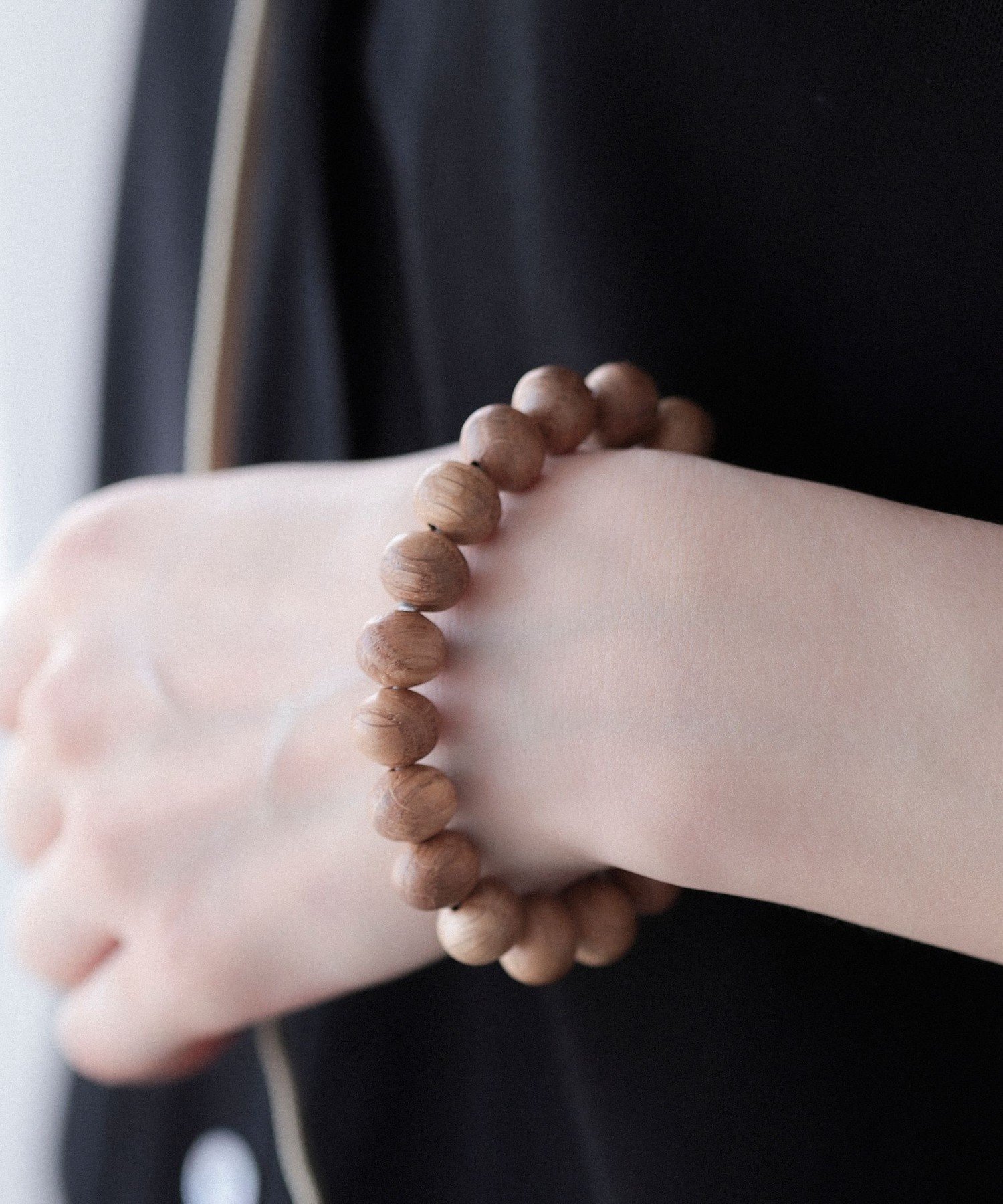 BEAMS JAPAN 神戸珠数店 / ウィスキーウッド ブレスレット 10mm ビームス ジャパン アクセサリー・腕時..