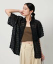 BEAUTY&YOUTH UNITED ARROWS 【別注】<GHOSPELL>フリンジ ショートスリーブ シャツ ビューティー&ユース ユナイテッドアローズ トップス シャツ・ブラウス ブラック ピンク【送料無料】