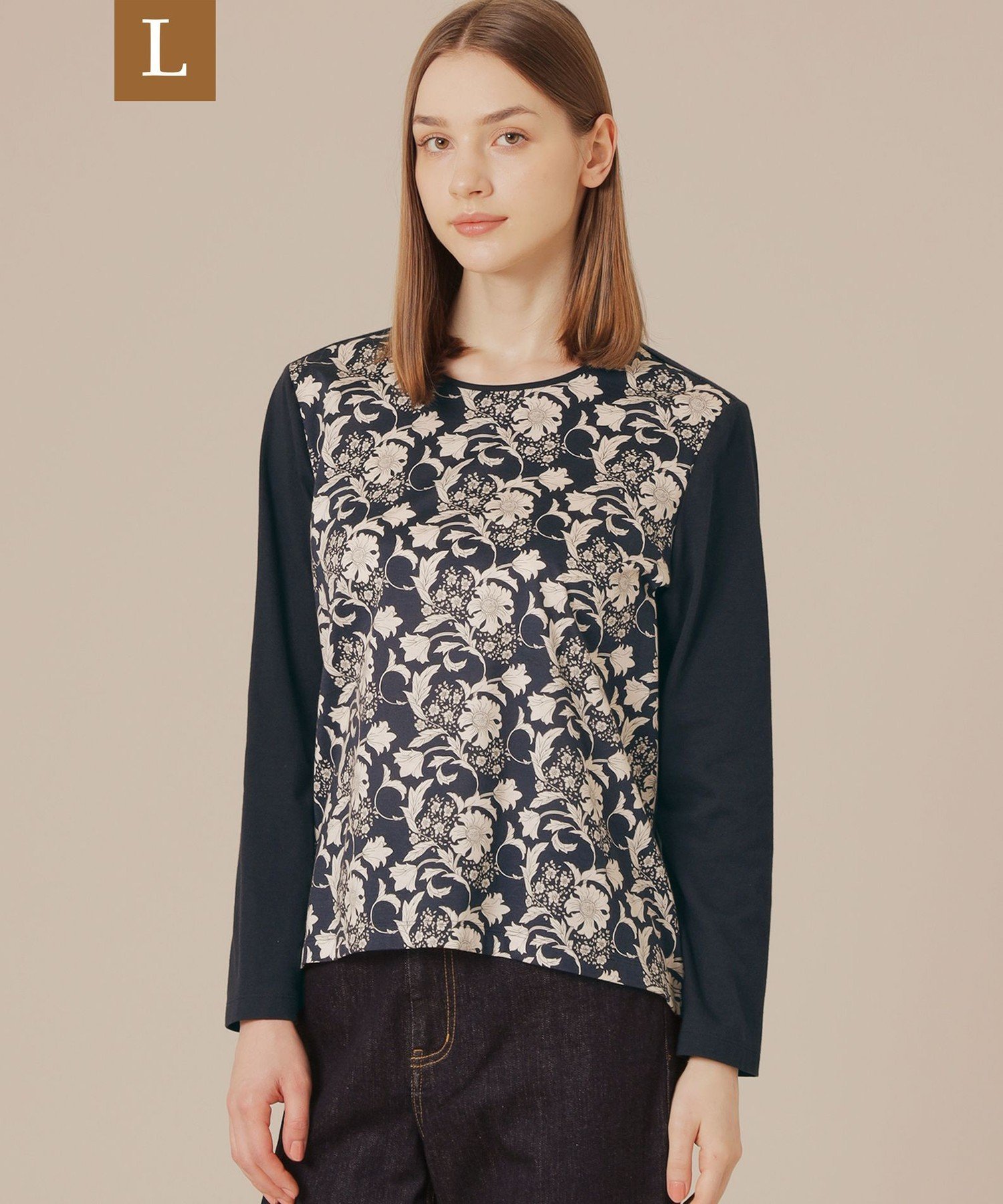 MACKINTOSH LONDON　(L Size) 【L】【BIBURY FLOWER】オータムバイブリーコンビプルオーバー マッキン..