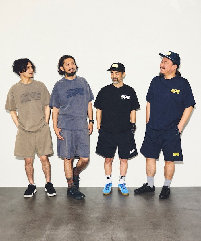 【5月29日12:00発売】SPECIAL OTHERS ×FREAK'S STORE ヴィンテージライク ダメージロゴ イージーショーツ フリークスストア パンツ ジャージ・スウェットパンツ グレー ネイビー