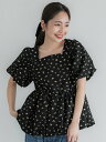 【SALE/63%OFF】coca サッカーバルーンブラウス コカ トップス シャツ・ブラウス ブラック
