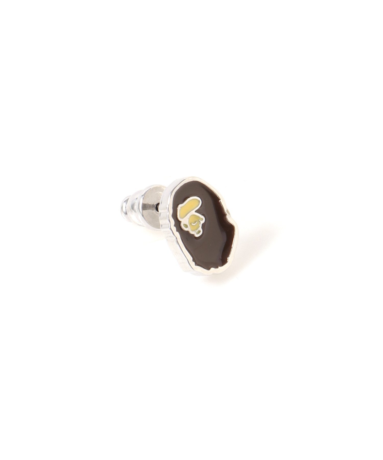 A BATHING APE APE HEAD EARRINGS ア ベイシング エイプ アクセサリー・腕時計 ピアス ブラウン【送料無料】
