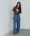 GALLEST ウーステッドライクスラックス インディヴィ パンツ その他のパンツ グレー【送料無料】