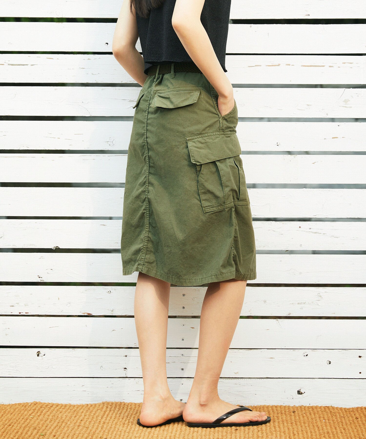 Bshop orSlow ｜ ＜別注＞ARMY SKIRT KHAKI WOMEN ビショップ スカート その他のスカート カーキグリーン