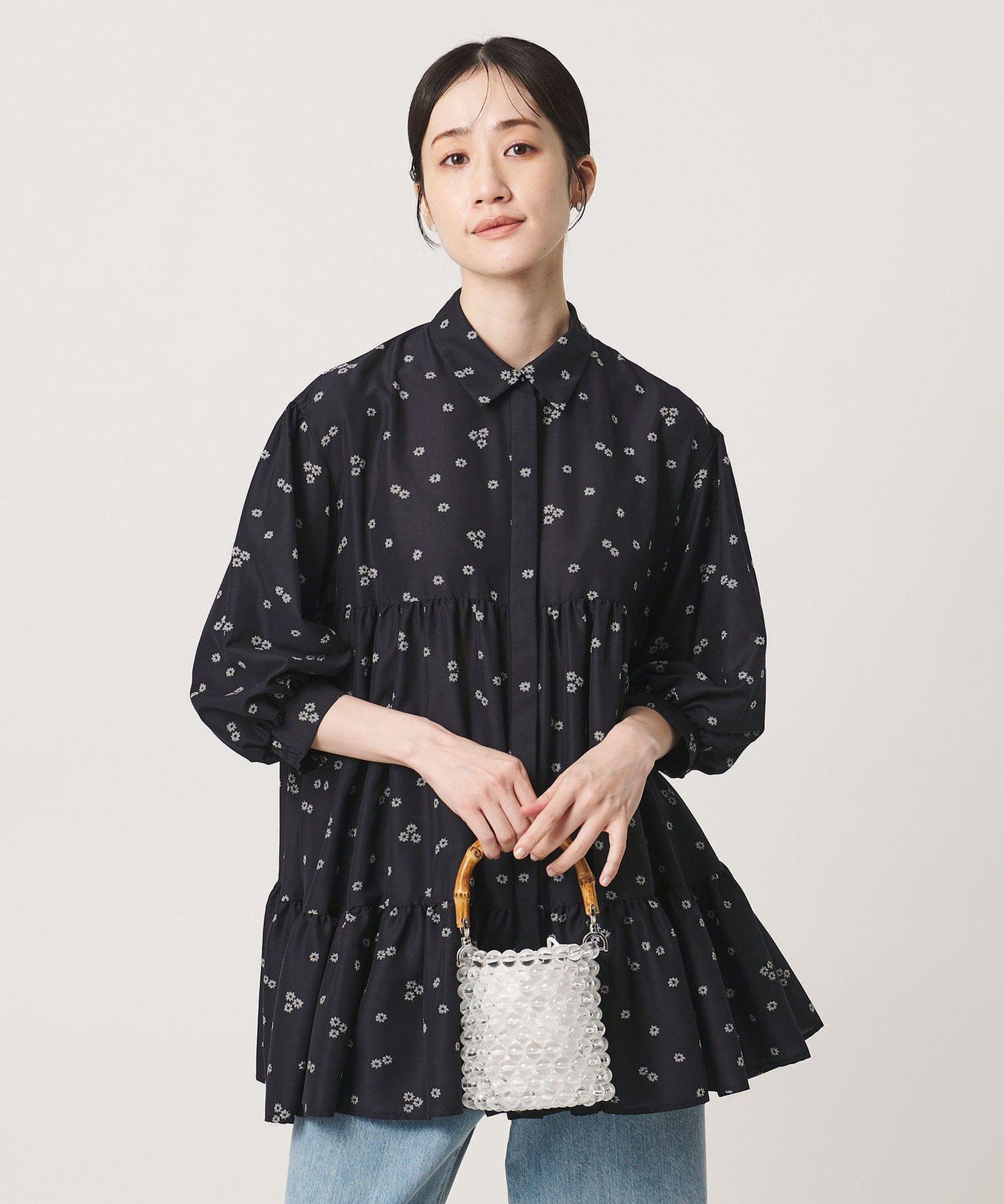 UNITED ARROWS フラワー プリント ティアード チュニック ユナイテッドアローズ トップス シャツ・ブラウス【送料無料】 2