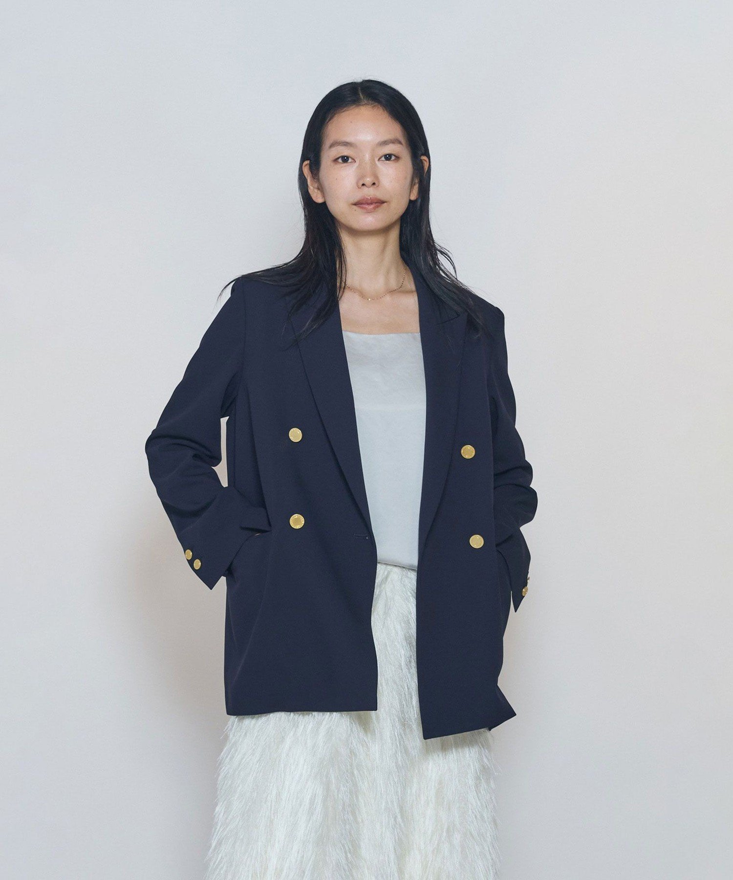 1er Arrondissement TWブレザージャケット プルミエアロンディスモン スーツ・フォーマル スーツジャケット ネイビー【送料無料】