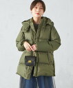 【SALE／30 OFF】SHIPS WOMEN 【SHIPS別注】＜手洗い可能＞TAION:2WAY フード ダウンコート ◇ シップス ジャケット アウター ダウンジャケット ダウンベスト グリーン ブラック ブラウン【送料無料】