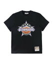 Mitchell & Ness ジャスト・ドン オールスター シュガーオーバーレイ ショートスリーブシャツ ALL STAR 1993 NBA JUST DON SUGAR OVERLAY S ルーキーユーエスエー トップス カットソー・Tシャツ ブラック【送料無料】