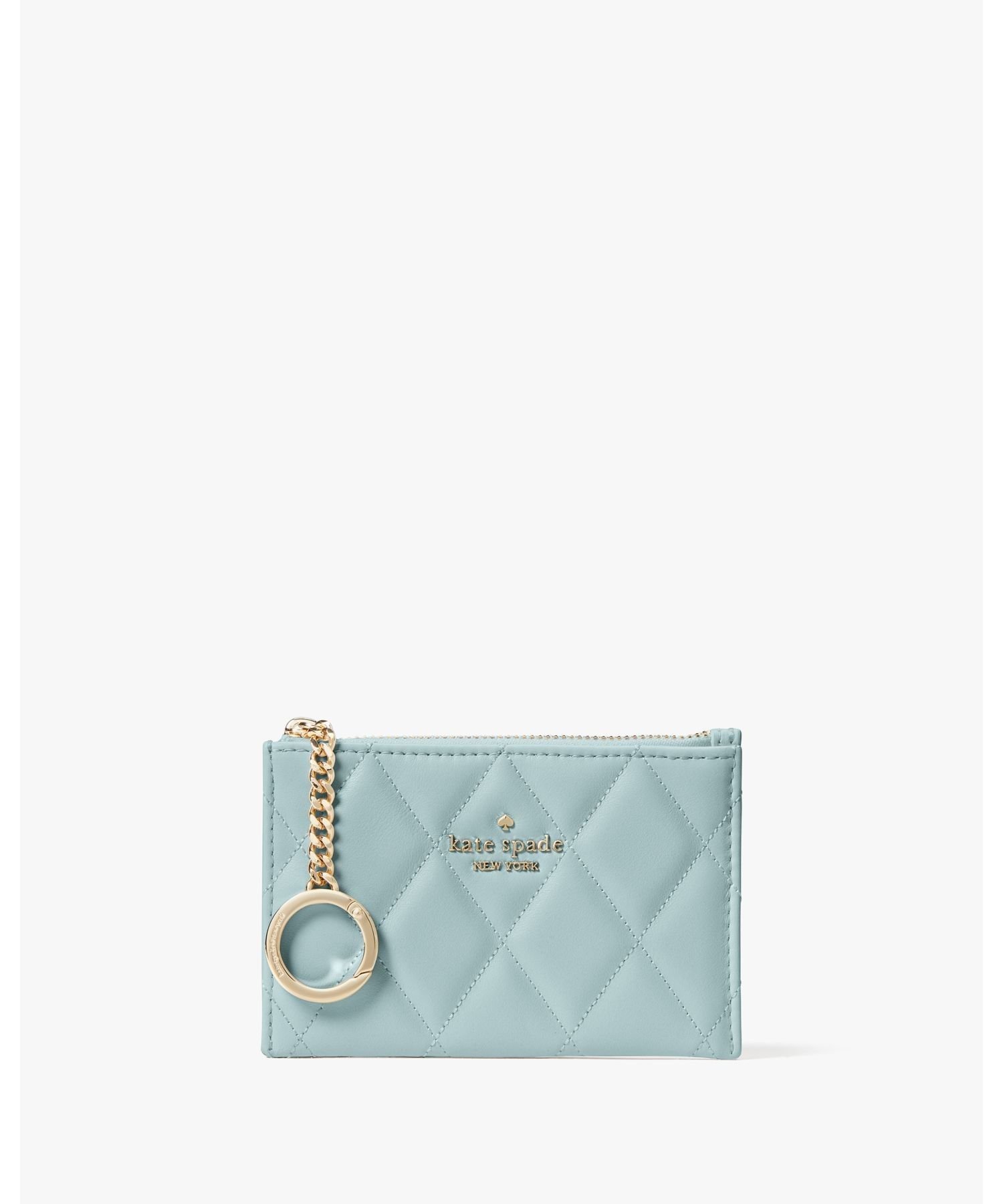 ケイト・スペード ニューヨーク 【SALE／60%OFF】kate spade new york キャリー スモール ジップ カード ホルダー ケイトスペードニューヨーク 財布・ポーチ・ケース 名刺入れ・カードケース グリーン【送料無料】