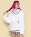 【SALE/50%OFF】LHP NORA/ノラ/ダメージニット エルエイチピー トップス ニット ホワイト ブラック【送料無料】