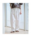 Rouge vif la cle 【MICA&DEAL /マイカアンドディール】コットンイージーパンツ【WEB限定 ルージュ・ヴィフ ラクレ パンツ その他のパンツ ホワイト ベージュ【送料無料】