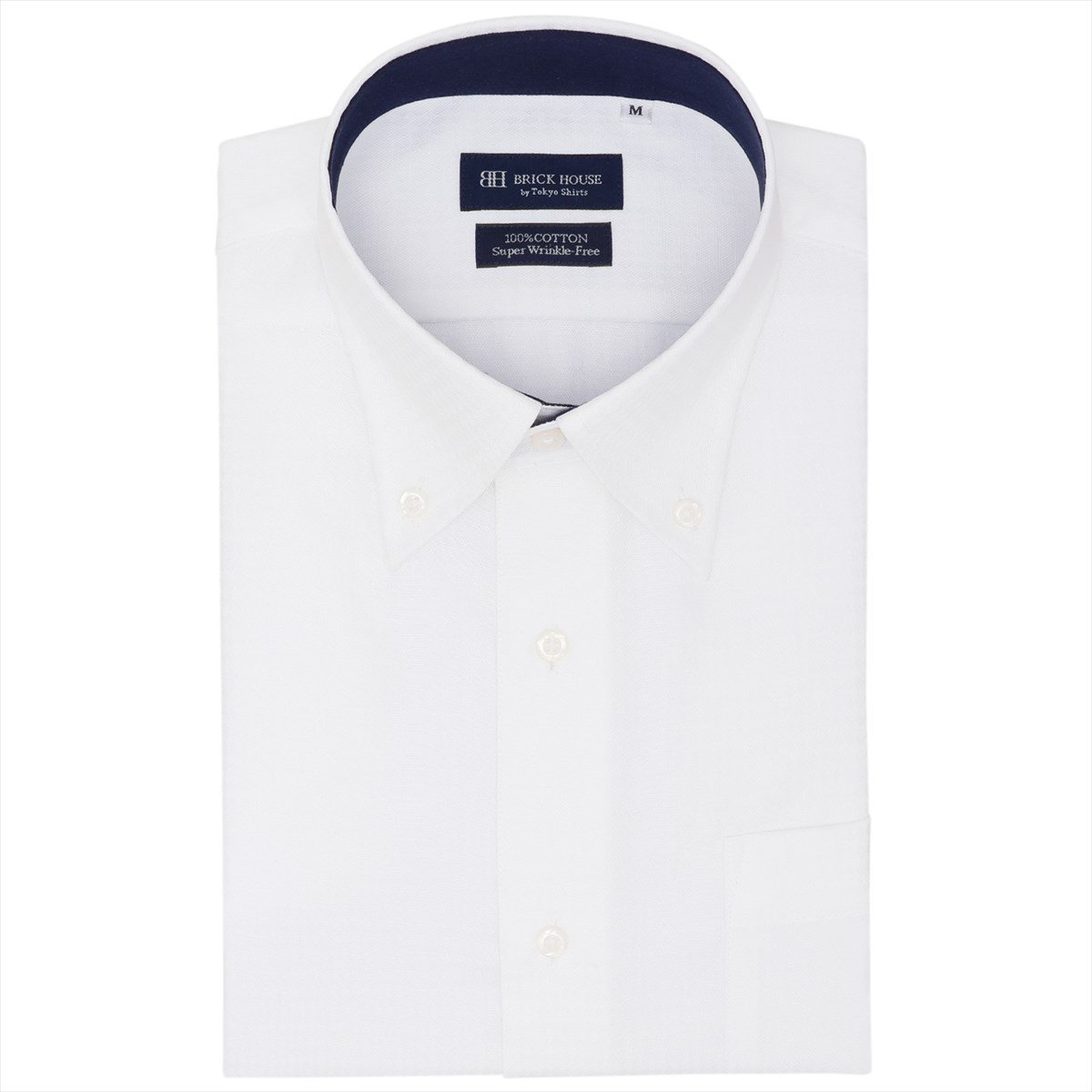 【SALE/25%OFF】BRICK HOUSE by Tokyo Shirts 【超形態安定】 ボタンダウン 半袖 形態安定 綿100% ワイシャツ BM01...
