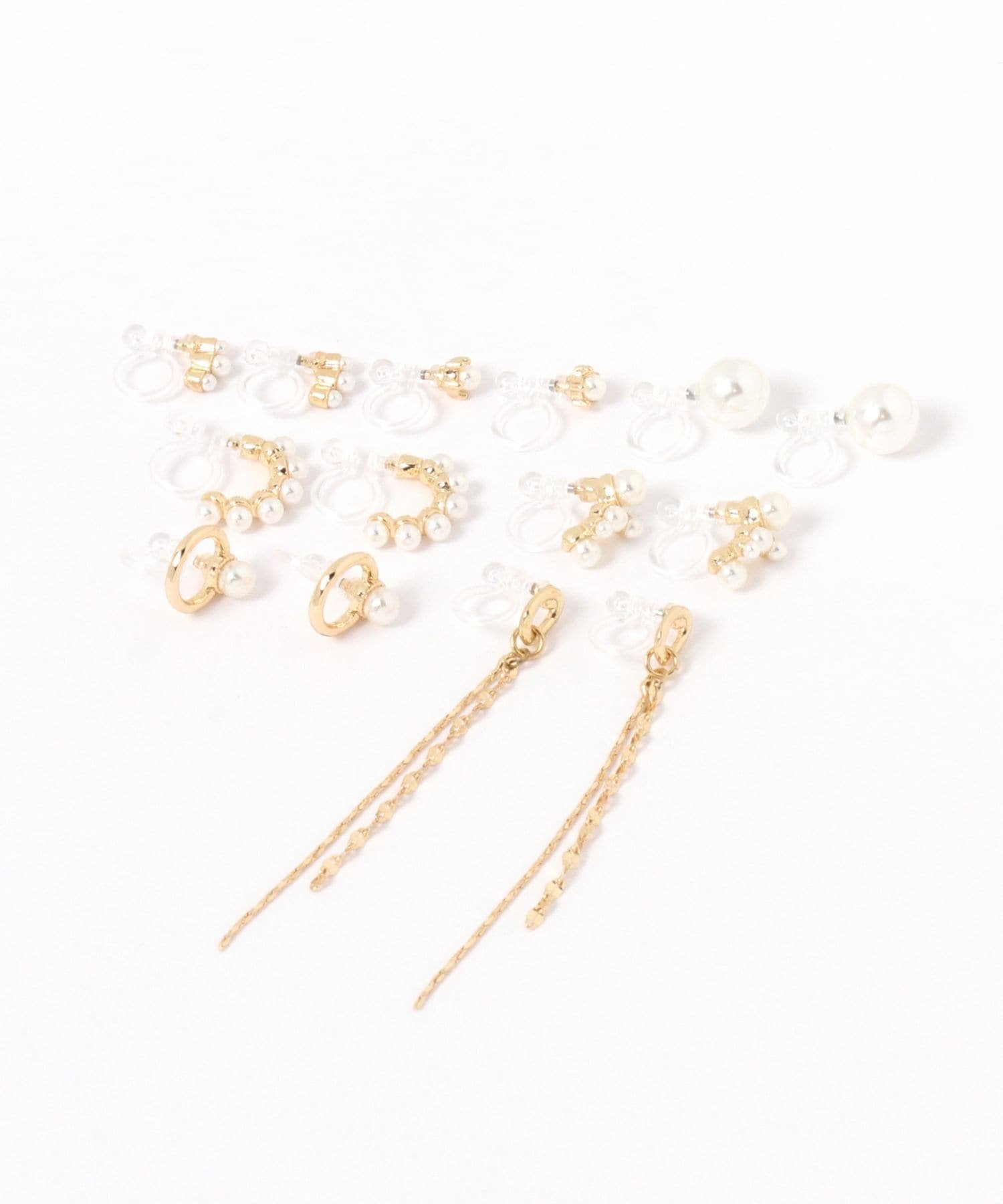 GLOBAL WORK パールイヤリング7点SET/629959 グローバルワーク アクセサリー・腕時計 イヤリング・イヤーカフ ゴールドのサムネイル