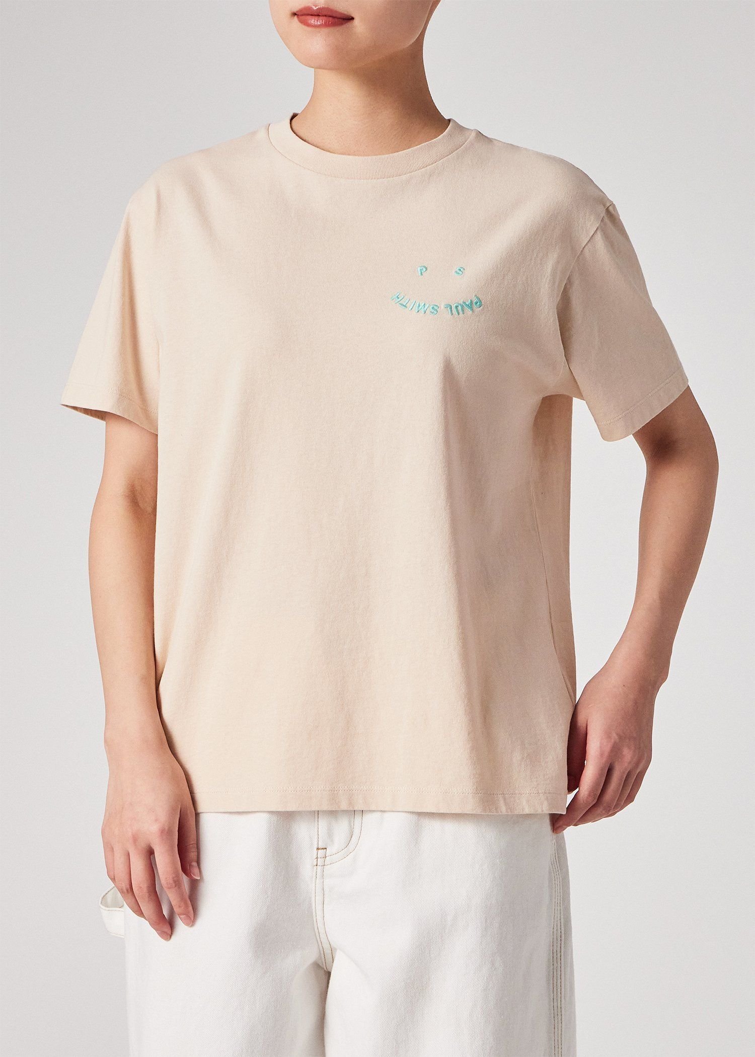 ウィメンズ "Happy" 半袖Tシャツ ポール・スミス トップス カットソー・Tシャツ ホワイト