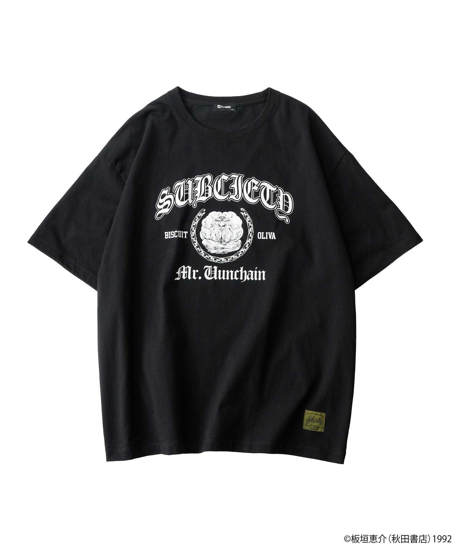 Subciety Biscuit Oliva tee サブサエティ トップス カットソー・Tシャツ ブラック