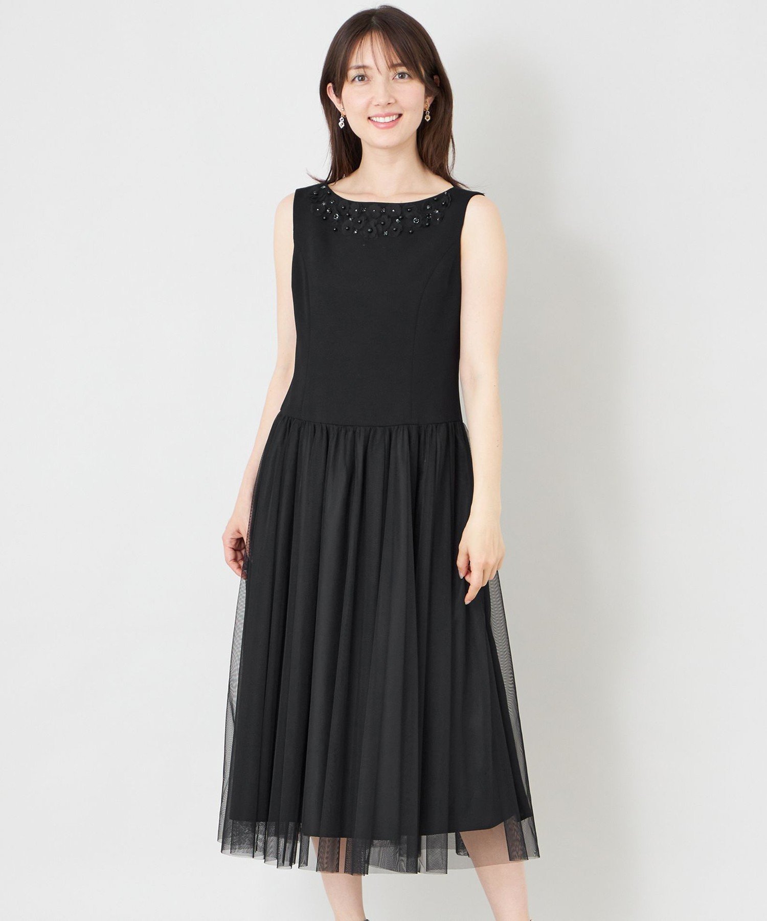 TO BE CHIC BOB&PINK シャドウエアチュールアクセントワンピース トゥー ビー シック ワンピース・ドレス ドレス ピンク ブラック【送料無料】