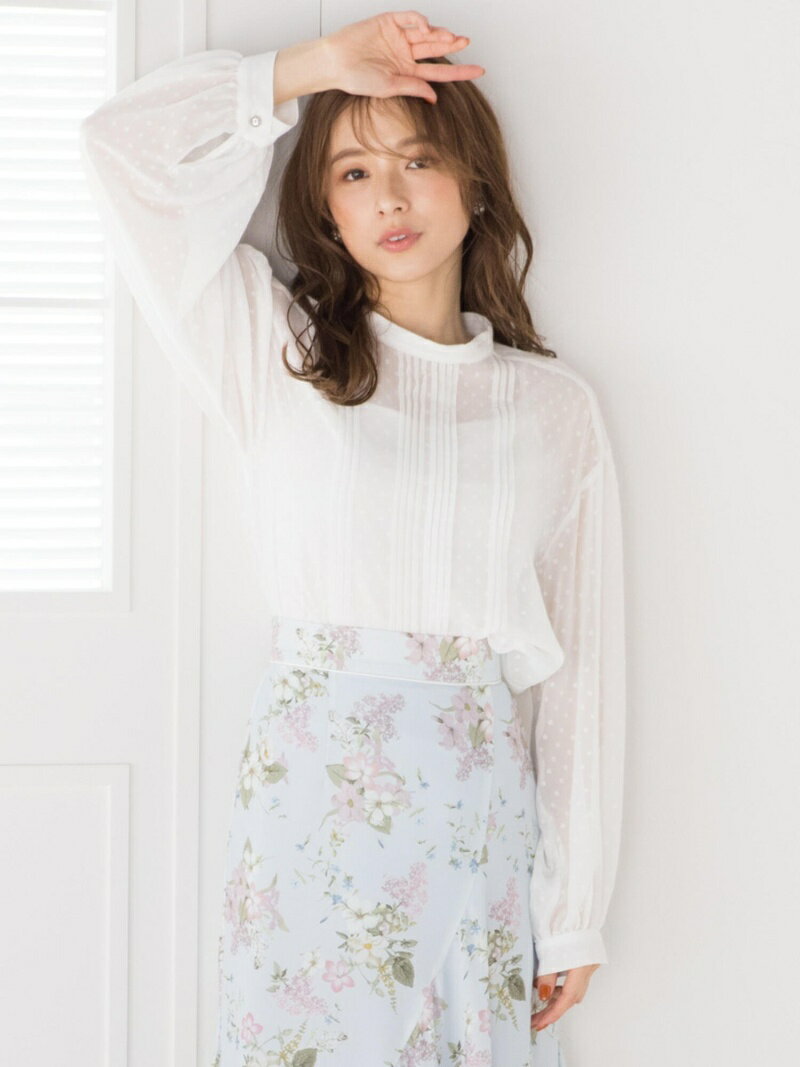 【SALE／70%OFF】QUEENS COURT カットドビーティアードブラウス クイーンズコート トップス シャツ・ブラウス ホワイト ピンク グリーン パープル【送料無料】のサムネイル