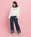 【SALE/50%OFF】PINK-latte 冬まで待てない!主役級洗えるニット ピンク ラテ トップス ニット グレー ホワイト