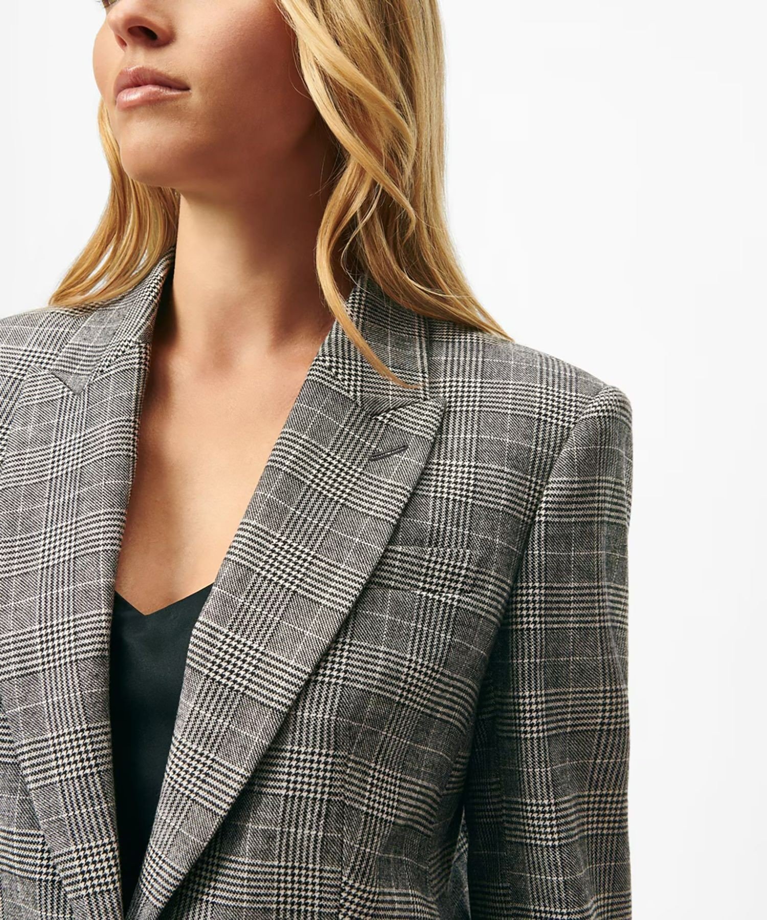 【SALE／55%OFF】BROOKS BROTHERS ポリエステルブレンド グレンチェック シングル1ボタンジャケット ブルックス ブラザーズ ジャケット・アウター テーラードジャケット・ブレザー グレー【送料無料】