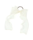 【SALE/20%OFF】repipi armario シアーWリボンポニー レピピアルマリオ ヘアアクセサリー ヘアゴム グリーン ホワイト ブラック