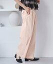 【SALE/20%OFF】VIS バレルシルエットコットンパンツ ビス パンツ その他のパンツ ブラック ベージュ ピンク【送料無料】