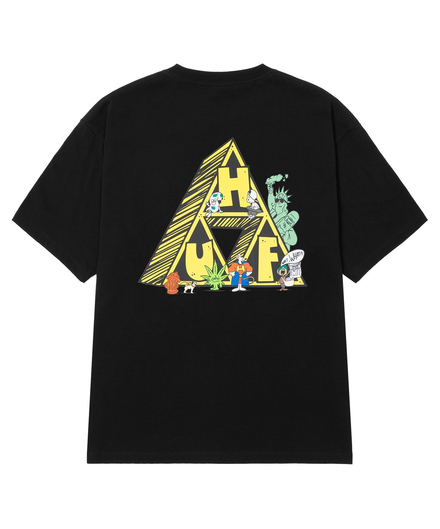 HUF SATURDAY MORNING TT TEE / HUF Tシャツ ハフ トップス カットソー・Tシャツ ホワイト ブラック【送料無料】