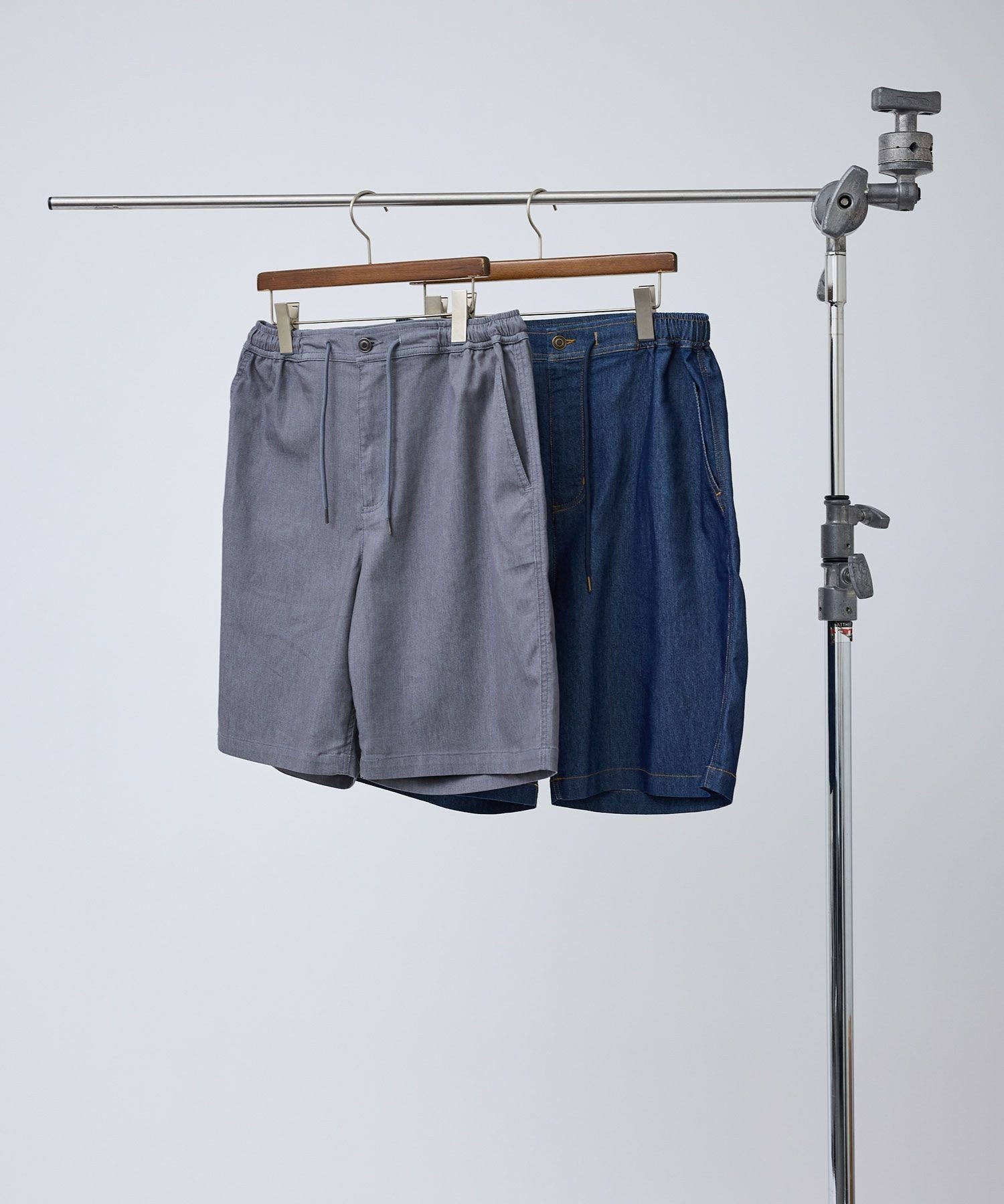j.n.r.d 【ChillJeans/チルジーンズ】リベットポケットショーツ/セットアップ対応/軽量 ジュン スタンダード ピックス パンツ ジーンズ・デニムパンツ グレー ネイビー