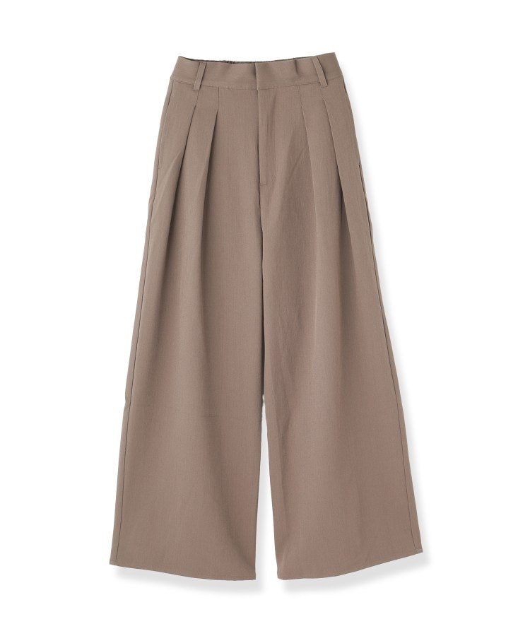 タックワイドパンツ【セットアップ可能】 ギャレスト パンツ その他のパンツ ブラウン ベージュ