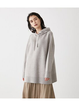 【SALE／30%OFF】AZUL by moussy SIDE SLIT KNIT HOODIE/サイドスリットニットフーディ アズールバイマウジー ニット 長袖ニット ホワイト ブラック ブルー