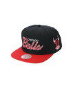 Mitchell & Ness uY `[XNvg 2.0 XibvobN NBA TEAM SCRIPT 2.0 SNAPBACK HWC BULLS [L[[GXG[ Xq Lbv ubNyz