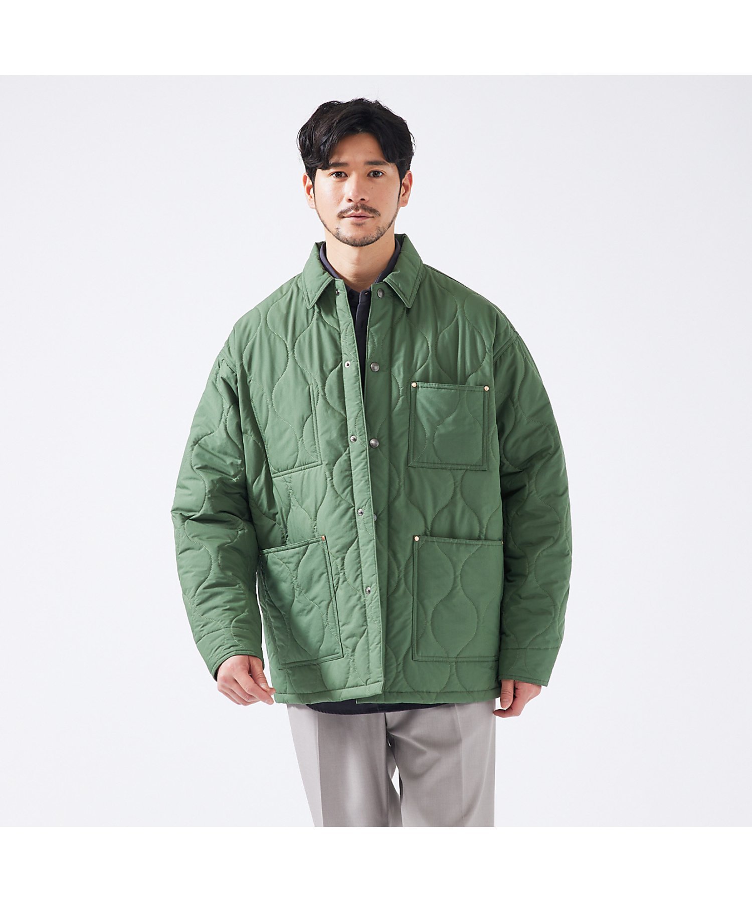 トラディショナル ウェザーウェア キルティングジャケット メンズ ABAHOUSE LASTWORD 【Traditional Weatherwear】キルティング ワークジャケット アバハウス ジャケット・アウター ブルゾン・ジャンパー カーキ ホワイト ブラック【送料無料】