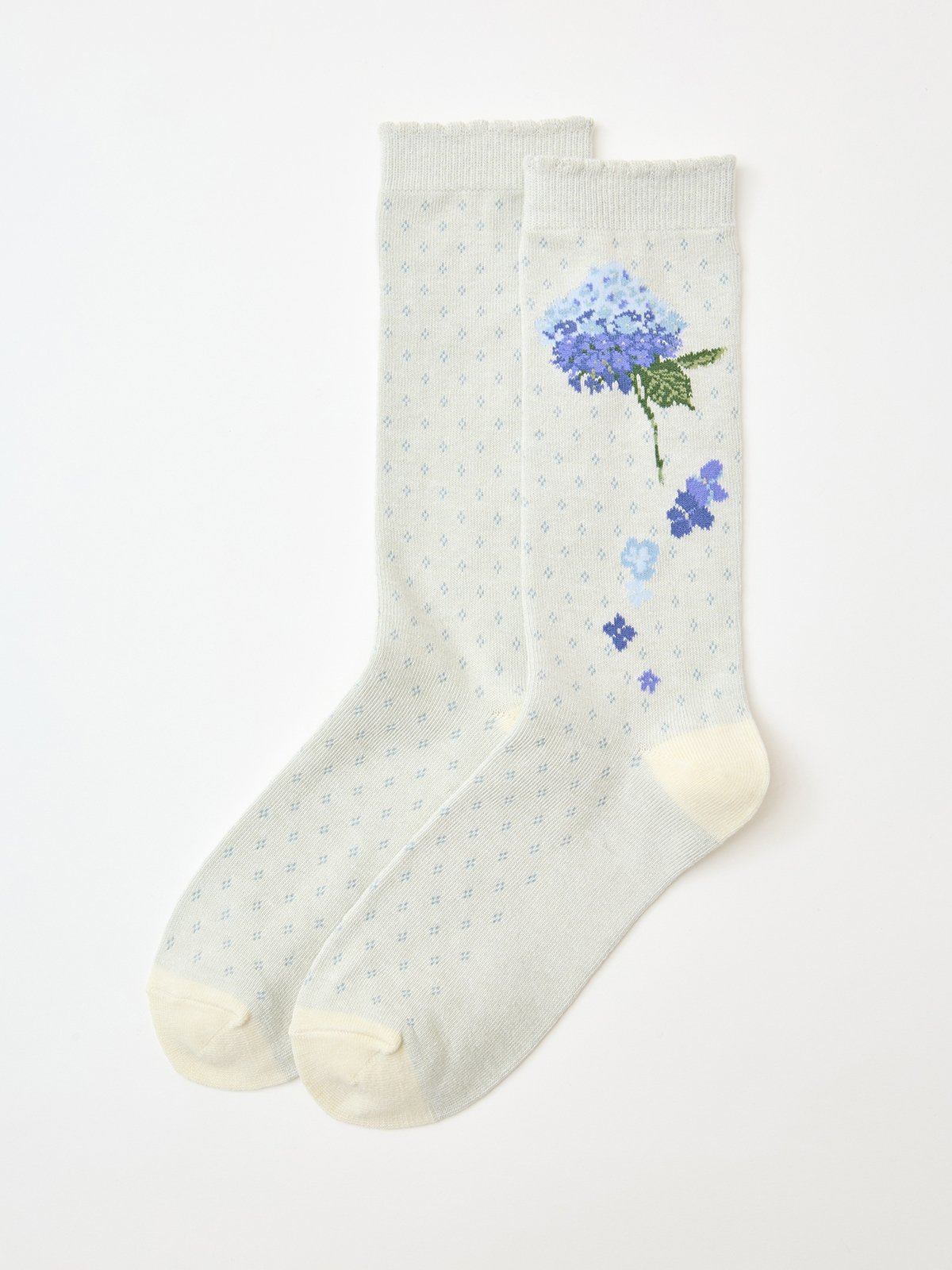 PINK HOUSE あじさいモチーフソックス ピンクハウス 靴下・レッグウェア 靴下 ネイビー グリーン ピンク ホワイトのサムネイル