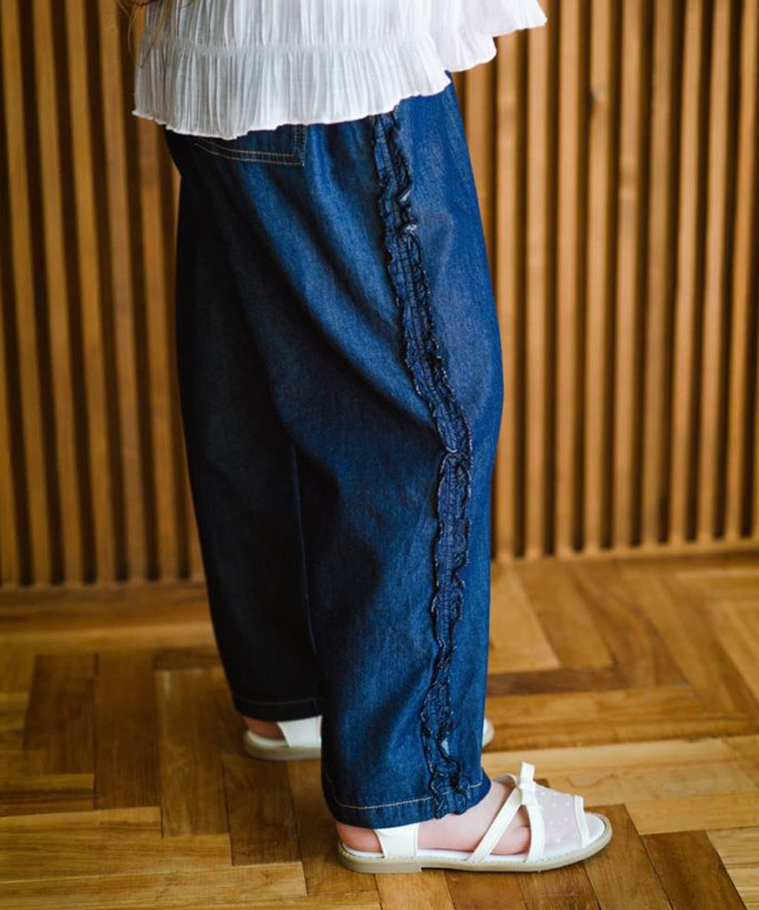 branshes 【接触冷感】ライトデニムパンツ ブランシェス パンツ ジーンズ・デニムパンツ ブルー（楽天・Rakuten Fashion）