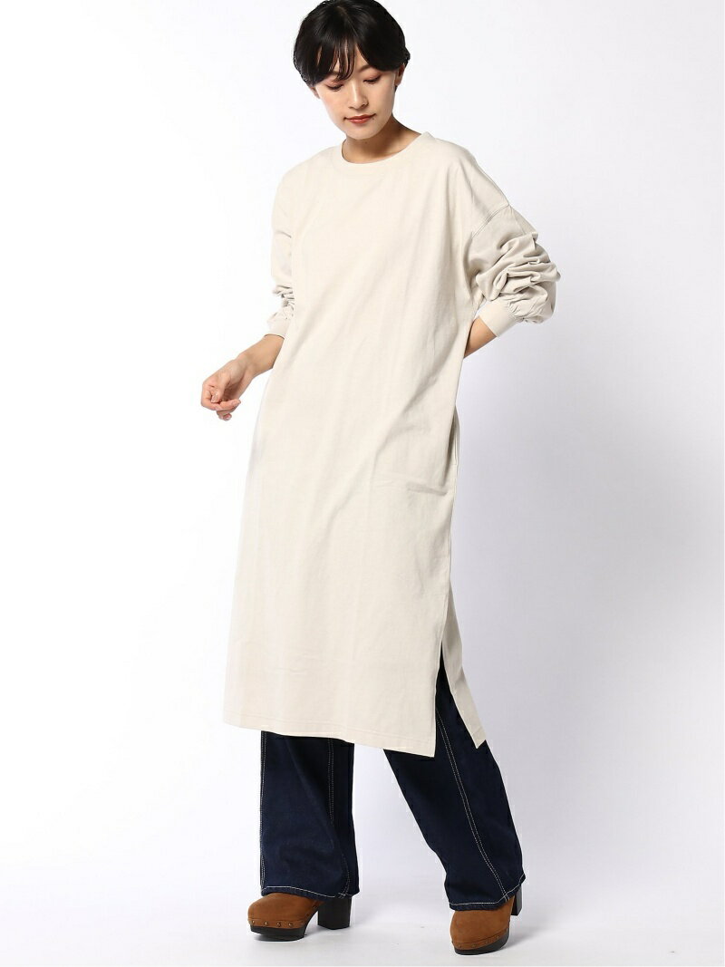 【SALE／34%OFF】GLOBAL WORK (W)ソデボリュームTワンピ グローバルワーク ワンピース・ドレス その他のワンピース・ドレス ブラウン カーキグリーン ホワイト パープル ブラックのサムネイル