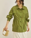 【SALE/60%OFF】SHIPS WOMEN <手洗い可能>綿麻 ミリタリー オーバー ジャケット シップス ジャケット・アウター ミリタリージャケット ベ...
