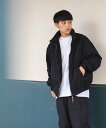 ビームス 【SALE／70%OFF】BEAMS HEART BEAMS HEART / ボリュームネック リバーシブル ブルゾン ビームス アウトレット ジャケット・アウター ブルゾン・ジャンパー ブラック ネイビー【送料無料】