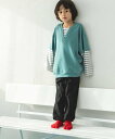【SALE/30%OFF】pairmanon 裏毛 ボーダー ドッキングトレーナー ペアマノン トップス スウェット・トレーナー グレー ブラック ブルー