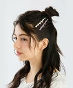 【SALE/50%OFF】To b. by agnes b. カラーロゴヘアピン アニエスベー ヘアアクセサリー バレッタ・ヘアクリップ・ヘアピン ホワイト