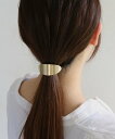 colleca la オーバルメタルヘアゴム コレカラ ヘアアクセサリー ヘアゴム ゴールド