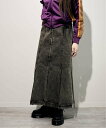 JOINT WORKS ANNA SUI NYC/アナスイエヌワイシー/マルチスリットデニムロングスカート ジョイントワークス スカート ロング・マキシスカート...