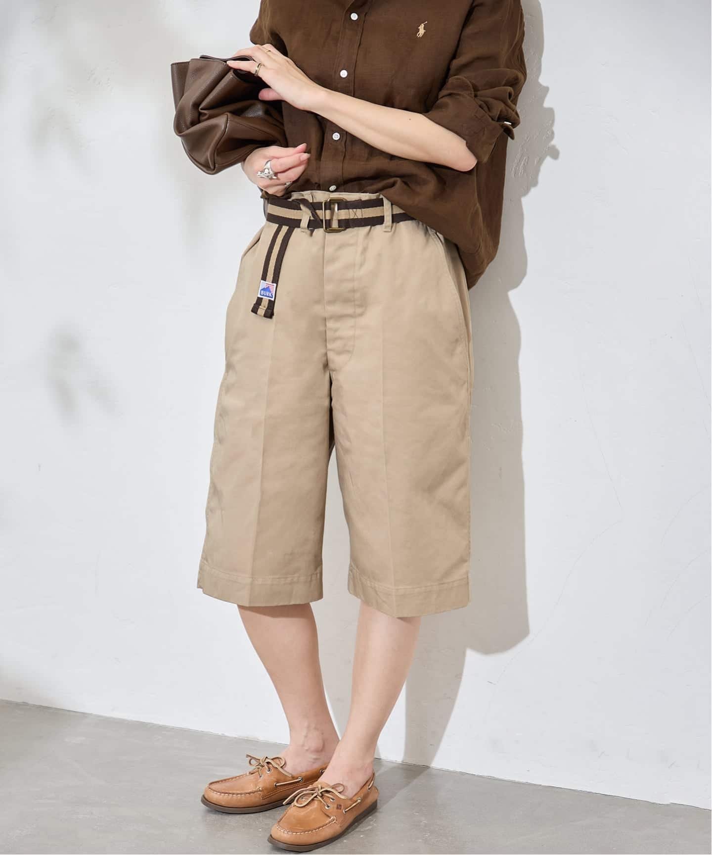 JOURNAL STANDARD 別注【BURK / バーク】for JSベルトツキショートチノ ジャーナル スタンダード パンツ その他のパンツ ベージュ ネイビー