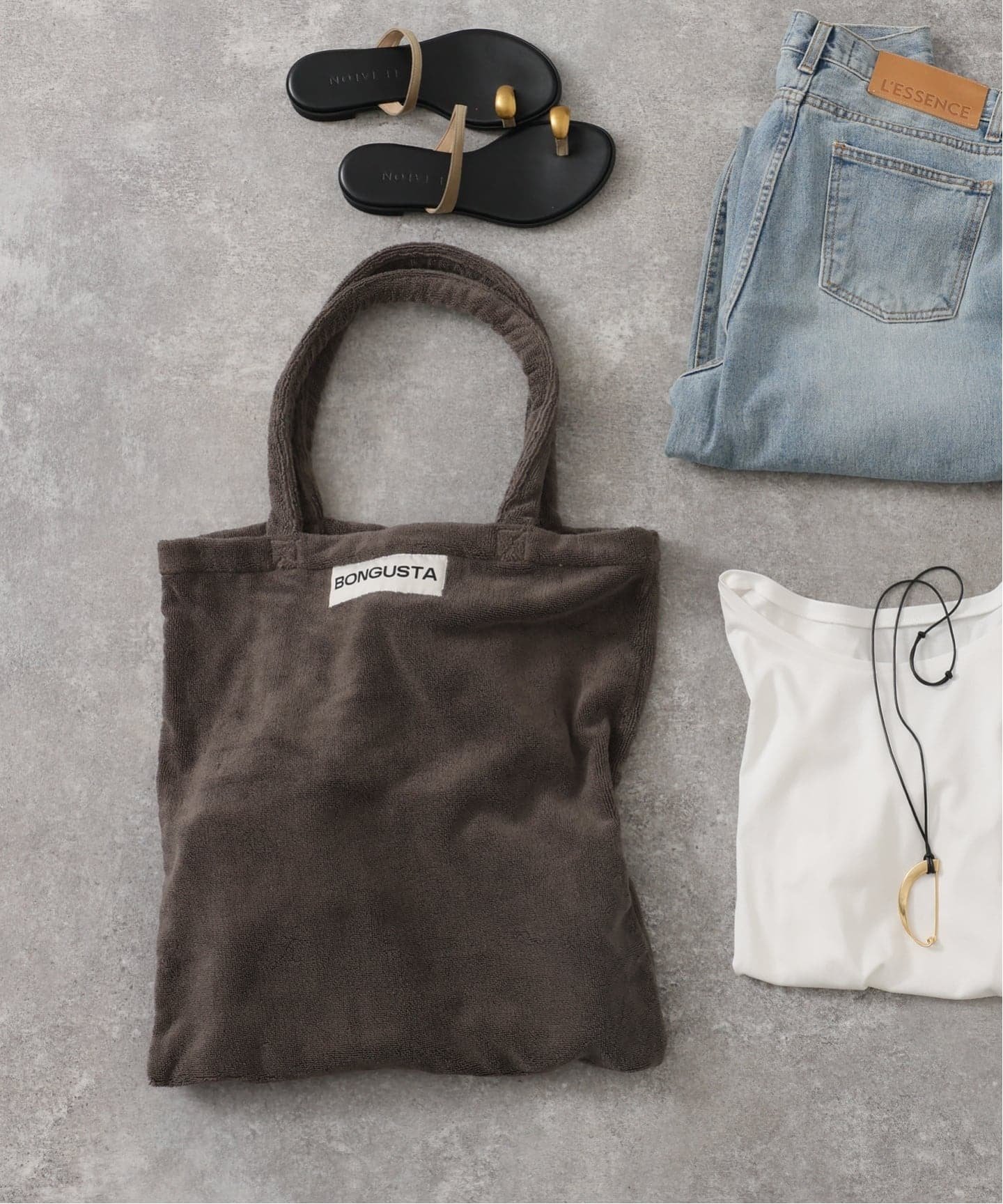 LE TALON 《追加 / 一部カラーWEB限定》BONGUSTA/ボングスタ STRIPED トートバッグ ルタロン バッグ トートバッグ ネイビー パープル ブラウン ベージュ グリーン【送料無料】