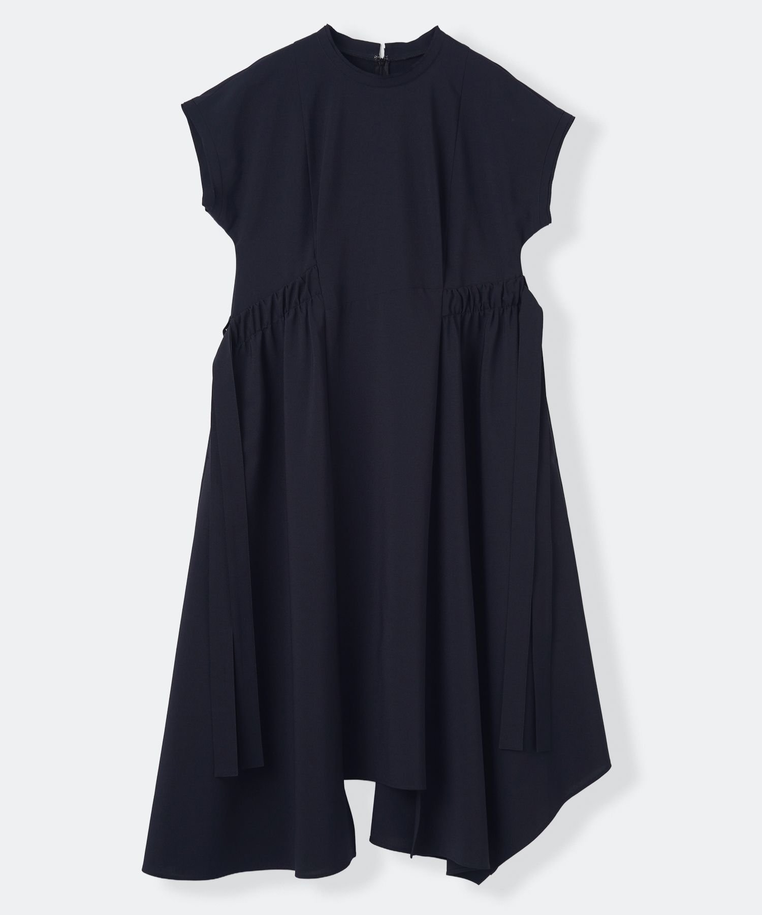 LANVIN en Bleu ドライトロピカルワンピース ランバンオンブルー ワンピース・ドレス ワンピース ネイビー ブラウン グレー【送料無料】