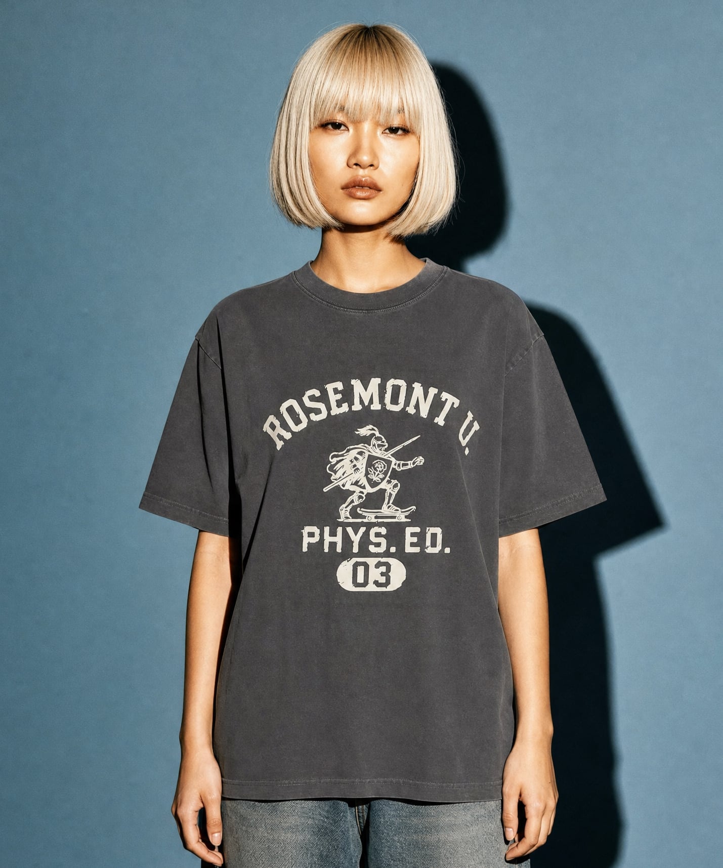 rehacer rehacer/(M)Skate Collage Logo レアセル トップス カットソー・Tシャツ ホワイト ブラック ピンク