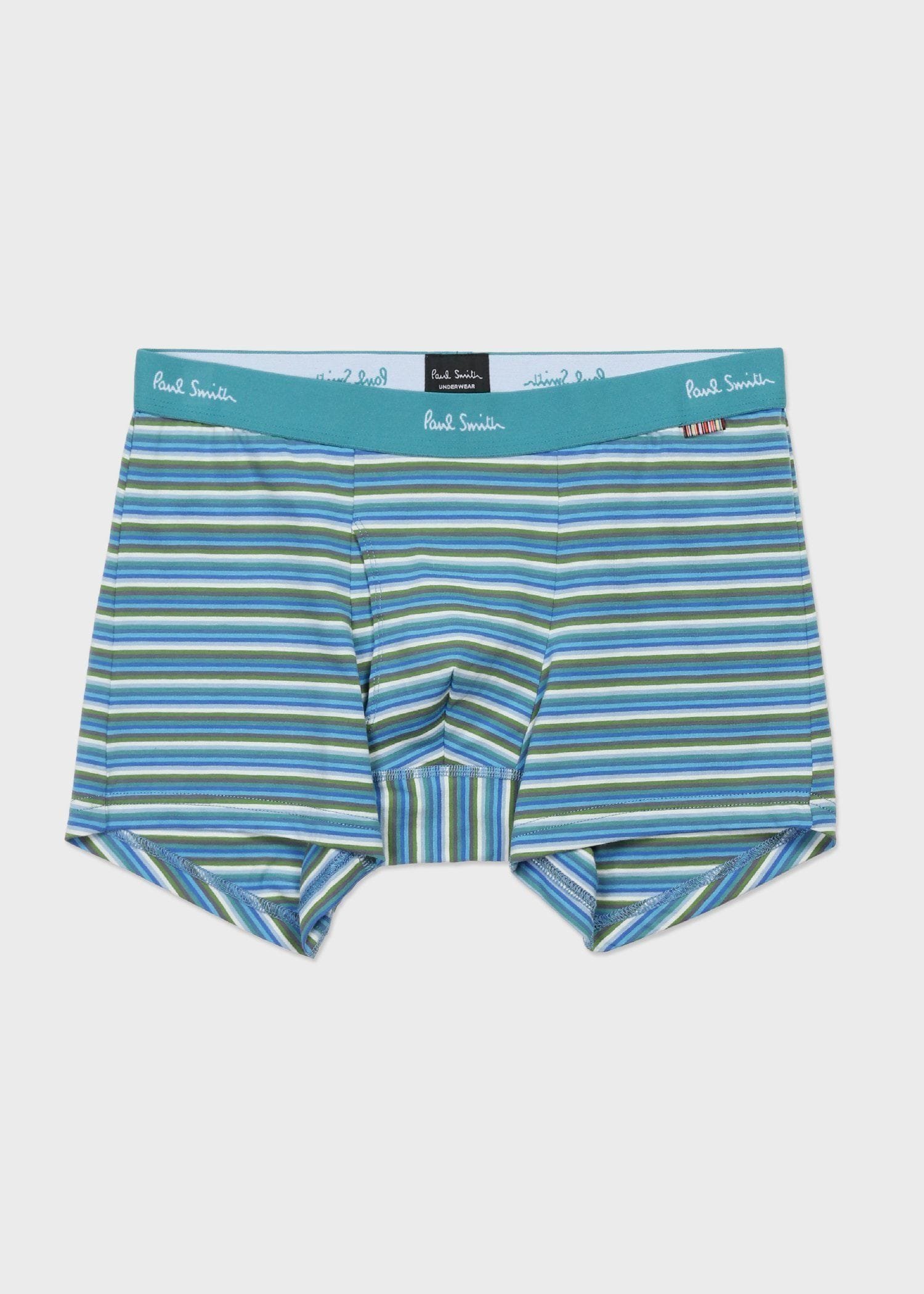 Paul Smith マルチカラーライン ボクサーパンツ ポール・スミス インナー・ルームウェア ボクサーパンツ・トランクス ブルー グレー【送料無料】