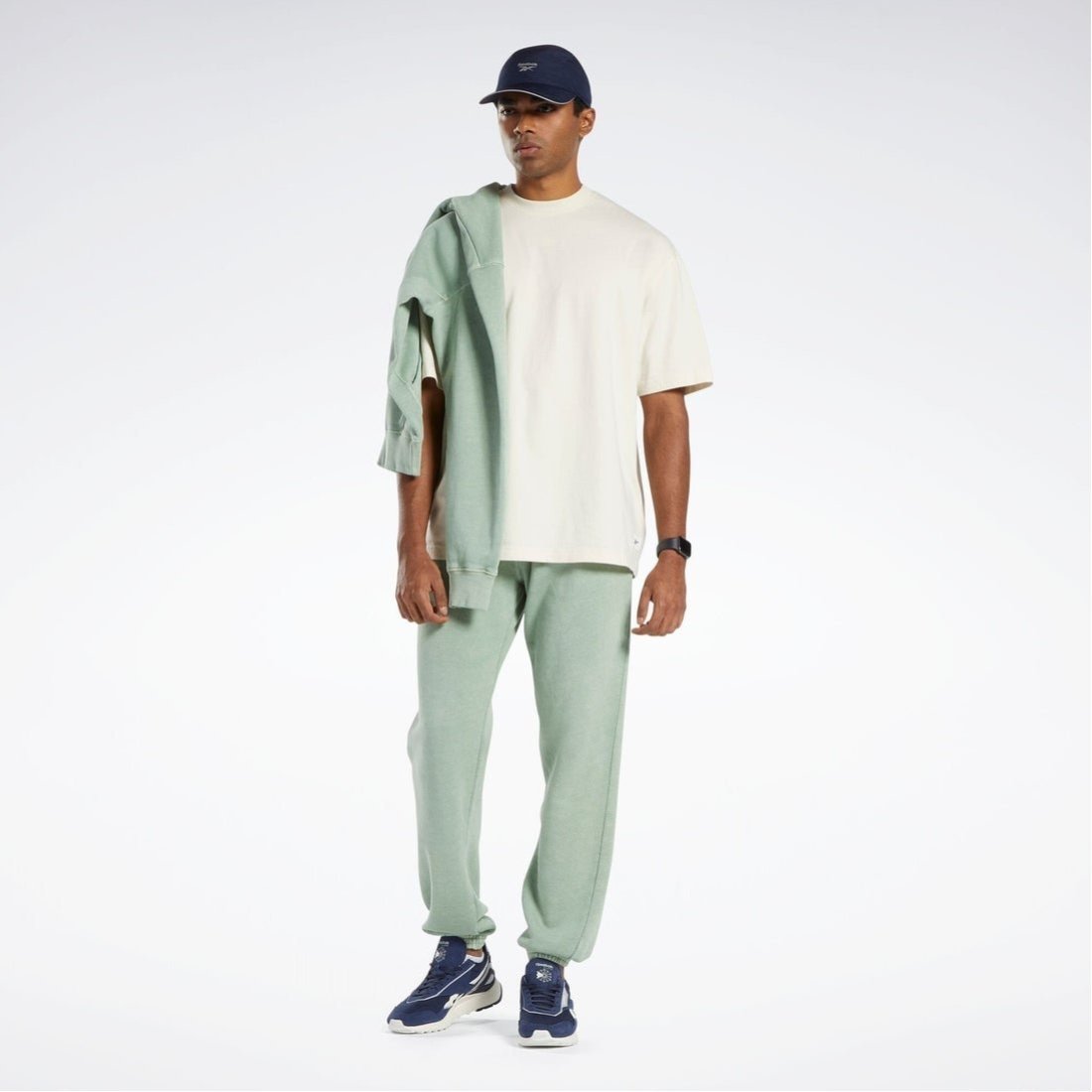 【SALE／58%OFF】Reebok クラシック パンツ / CL ND FT PANT リーボック パンツ ジャージ・スウェットパンツ ホワイト グリーン【送料無料】