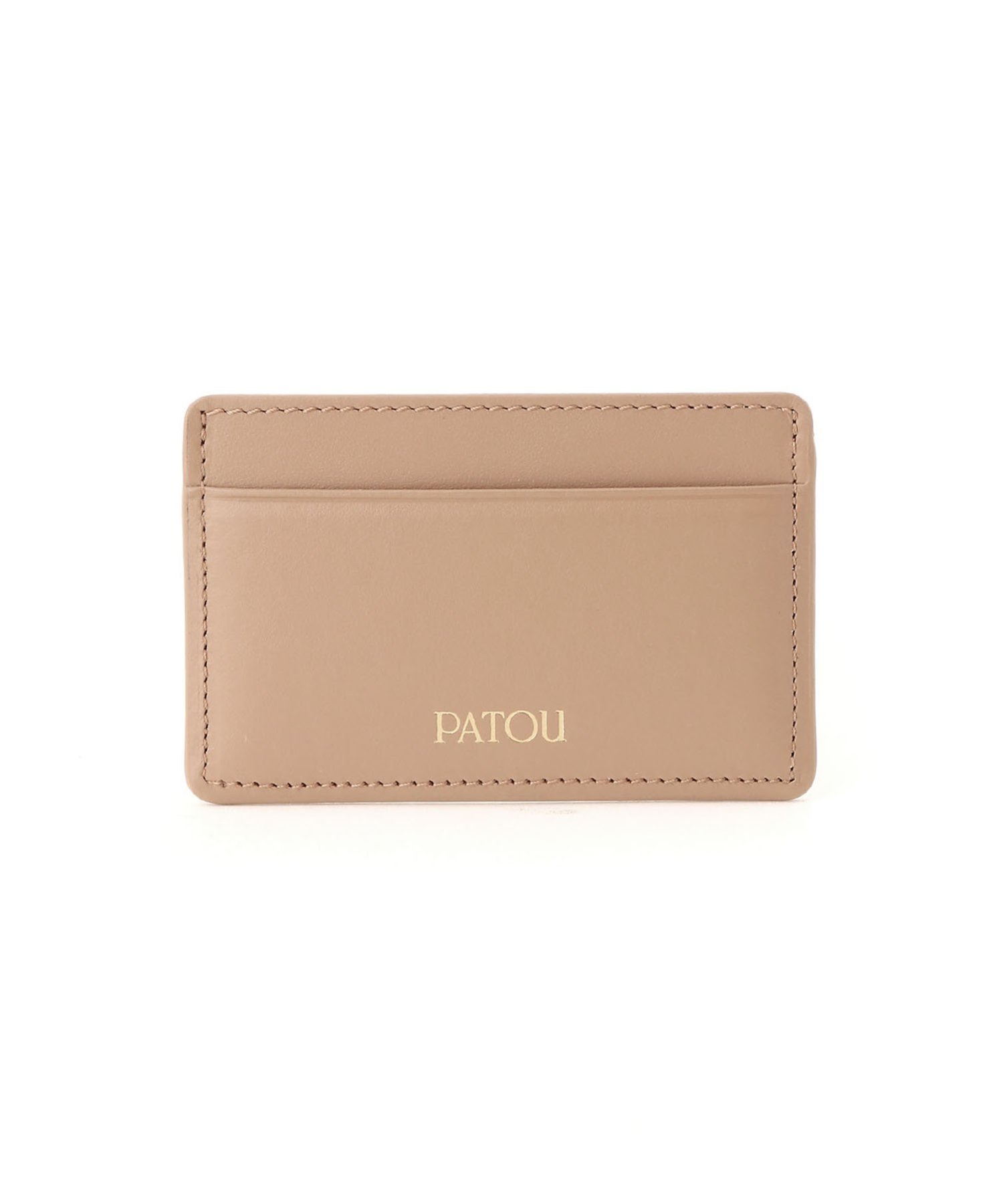 Patou JP CARD HOLDER パトゥ 財布・ポーチ・ケース 名刺入れ・カードケース ベージュ【送料無料】