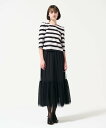 【SALE/50%OFF】GRACE CONTINENTAL ボーダープリントトップ グレースコンチネンタル トップス カットソー・Tシャツ ホワイト【送料無料】(4)